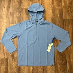 Kenneth Cole Golf Hooded Jacket 1/2 Zip Water Resistant Lightweight Men’s Size S